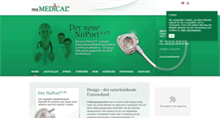 Desktop Screenshot of phs-medical.de