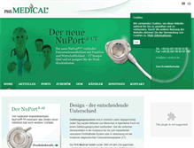 Tablet Screenshot of phs-medical.de